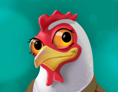 Mascot illustration for poultry product