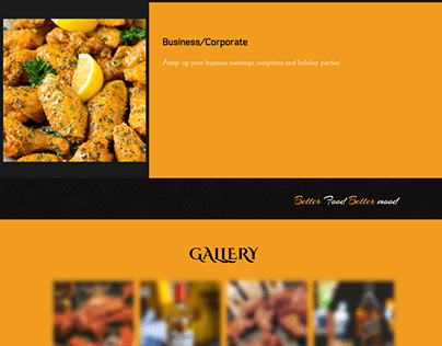 catering website