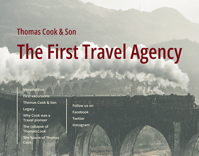 Project thumbnail - The first travel agency - Long read page