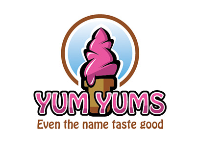 "YUM YUMS" Logo design!
