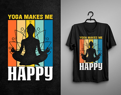 Yoga T-shirt Designs, Custom Graphic T-shirt Design