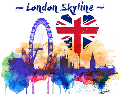 Illustrations for "Love of London" souvenirs/gifts