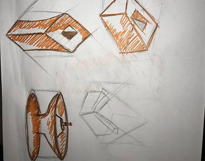 industrial design sketches w/ copic marker