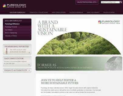 Pureology Sustainable pages