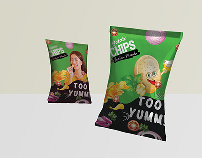 Packging design- Too yumm!potato chips