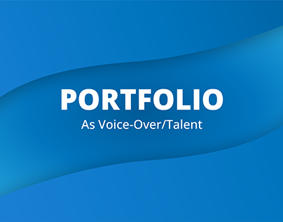 Portfolio as VO/Talent