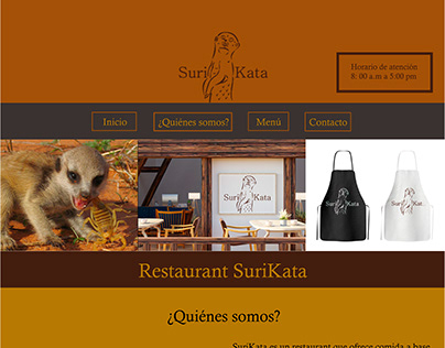 Página web (Restaurant SuriKata)