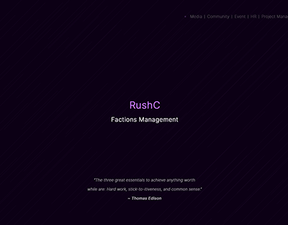 RushC Management Thread