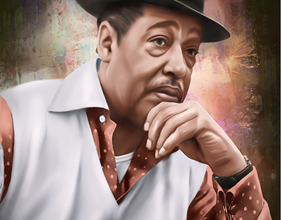 Duke Ellington Oil Painting by Wayne Flint