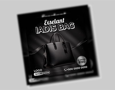 Ladies bag social media post design