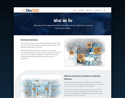 Website Design for DevSecOps Startup