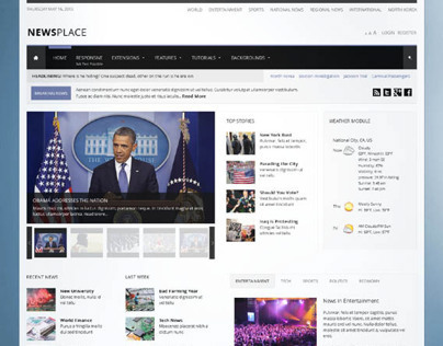 Newsplace, Joomla Retina Ready Portal Template