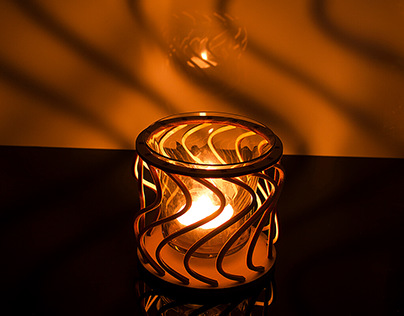 CO2 Laser Cut Plywood Tealight holders