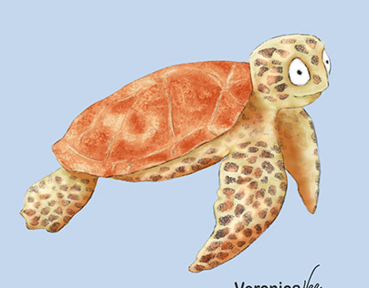 Endangered sea animal - Children Illustration