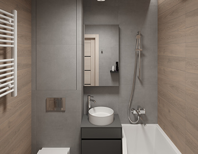 Visualization of a small bathroom for my design project