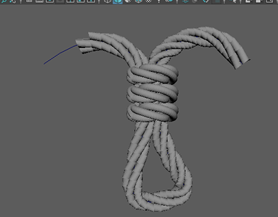 Intricate rope design Autodesk Maya
