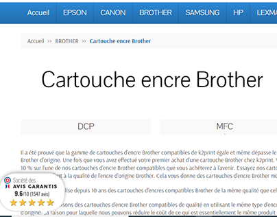 Cartouche Encre Brother