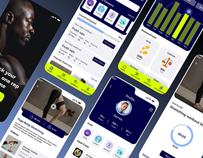 Fitness App Design Concept 🏋️