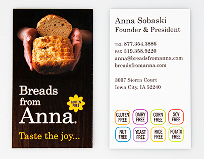 Breads from Anna Business Card