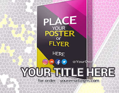 MockUp Design for Flyer or Poster ( Mozaic Series )