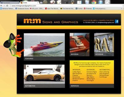 M&M Signs Website