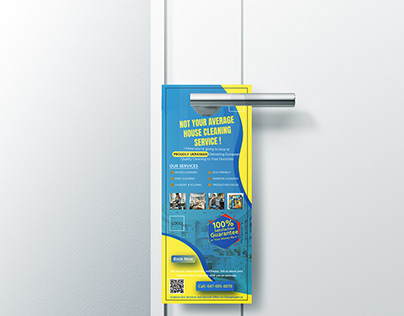 Door hanger Advertisement (cleaning service)