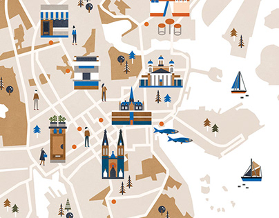 FARE Magazine Helsinki map