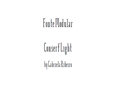 Fonte modular - Conserf Light