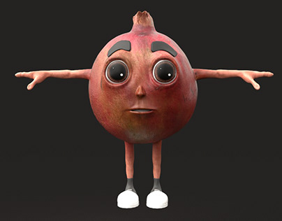 3d Character Pomegranate