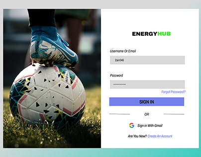 desktop for energy hub app