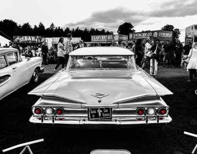 Black and White American cars