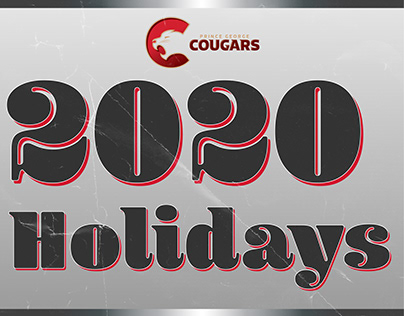 2020 PG Cougars Holidays