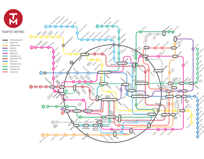 Tokyo Metro Rebrand - Map + App