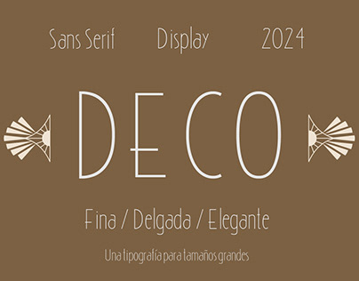 Project thumbnail - DECO - Tipografía