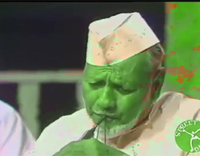 FACES COLOURED GREEN. (ADOBE AFTER EFFECTS 2019)