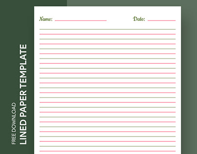Free Editable Online Lined Paper Template