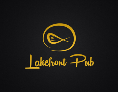 Lakefront Pub Logo Design