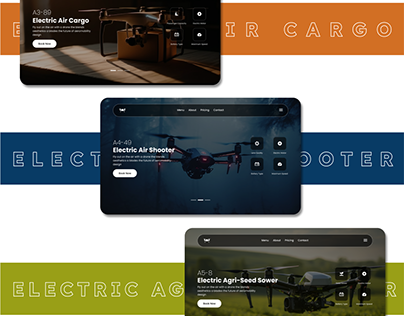 Air Drones Website Service - Landing Page
