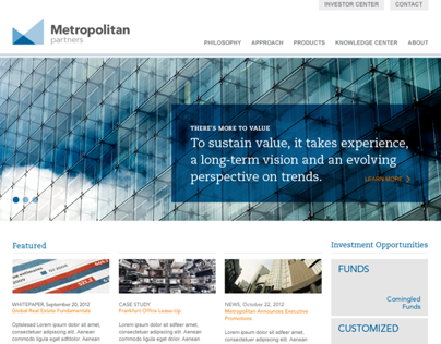 Metropolitan Partners Website