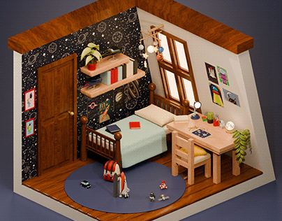 Project thumbnail - Kids' room - Outer Space