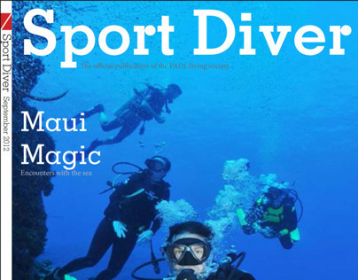 Sports Diver magazine redesign