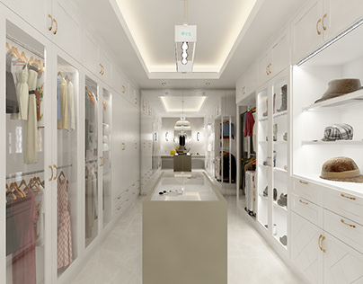 Walk In Closet with classic modern style