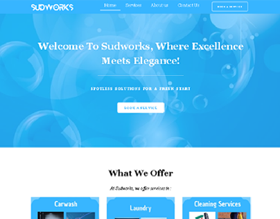 Custom WordPress website development for Sudworks