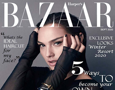 Harper's Bazaar Magazine layout