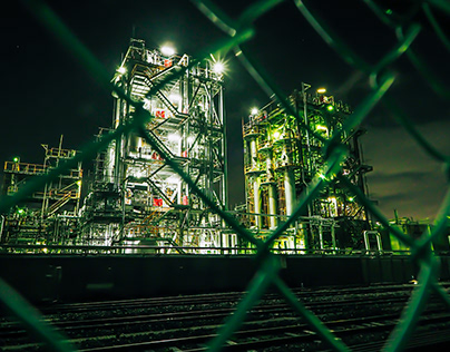 Night Factory Scenery