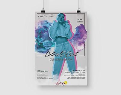 Cultur'D Clout Event. Line-up Poster Design