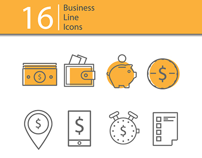 Icons for banking. 3 color options.