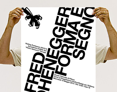 Poster Alfred Hohenegger - Forma e Segno / ABA PG 2013