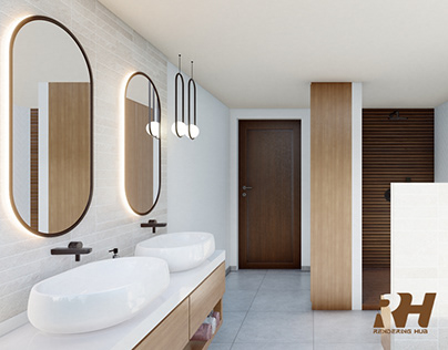 Bathroom Interior Design & 3D Rendering