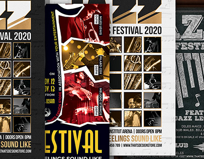 Jazz Festival Flyer Bundle V3